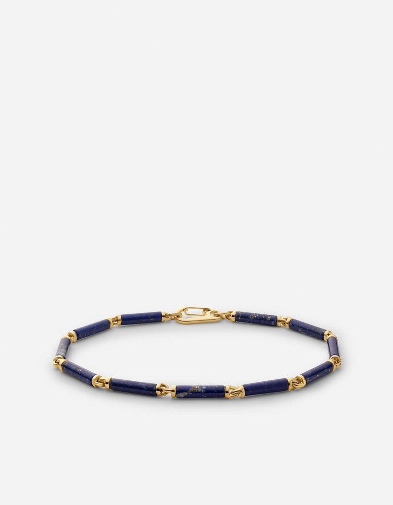 Miansai Bracelets Akio Lapis Bracelet, Gold Vermeil Blue / M