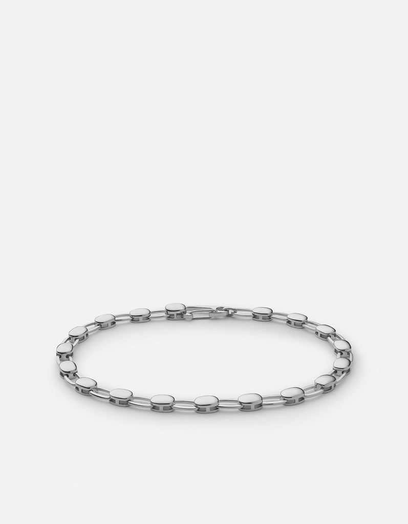 Miansai Bracelets Ward Chain Bracelet, Sterling Silver Polished Silver / M