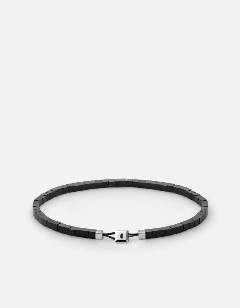 Miansai Bracelets Coda Onyx Bracelet, Sterling Silver