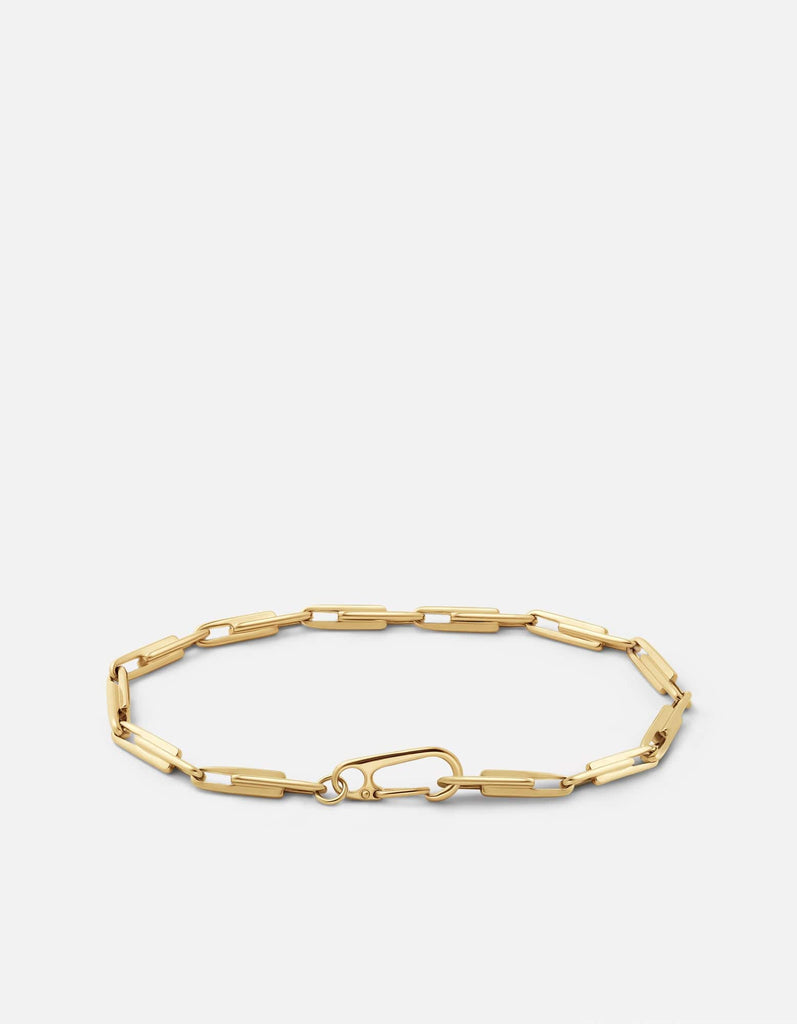 Miansai Bracelets Niro Chain Bracelet, Gold Vermeil Polished Gold / M