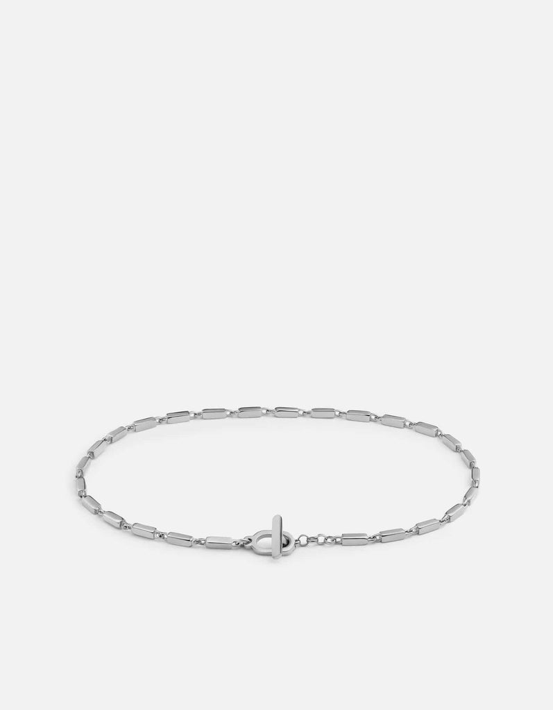 Miansai Bracelets Wes Chain Bracelet, Sterling Silver Polished Silver / M