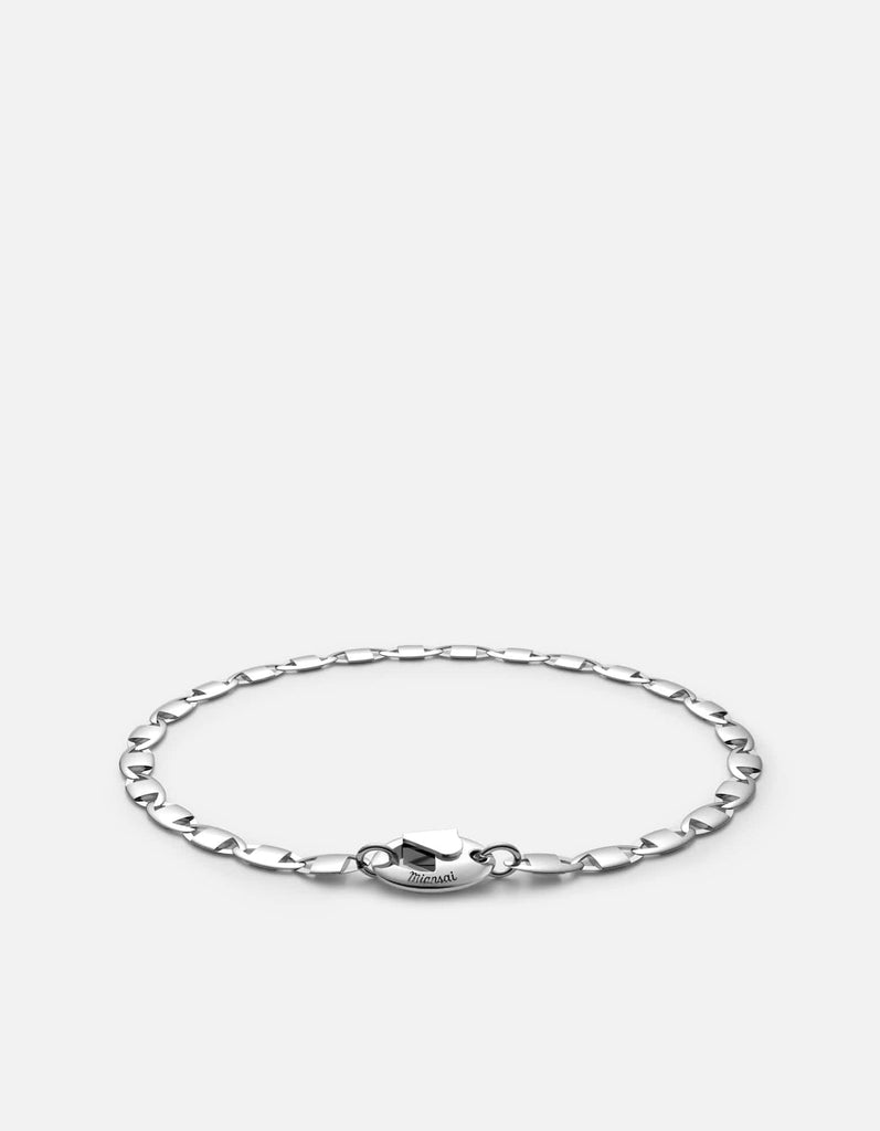 Miansai Bracelets Vesper Chain Bracelet, Sterling Silver Polished Silver / M