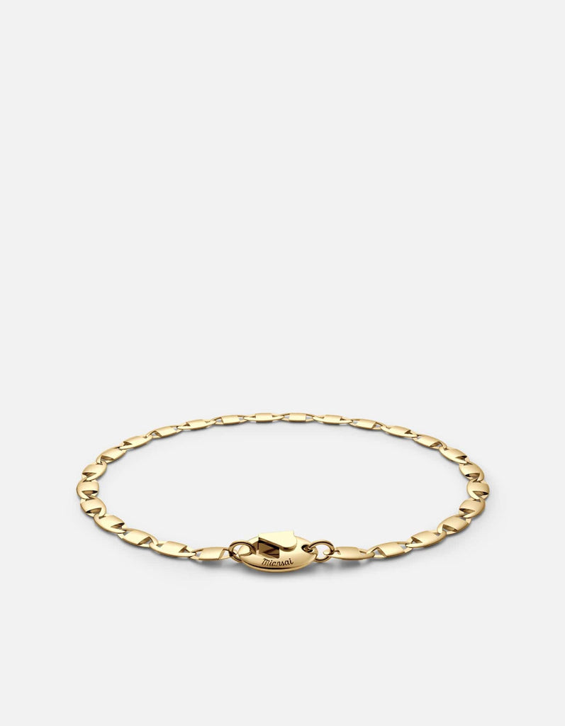 Miansai Bracelets Vesper Chain Bracelet, Gold Vermeil Polished Gold / M