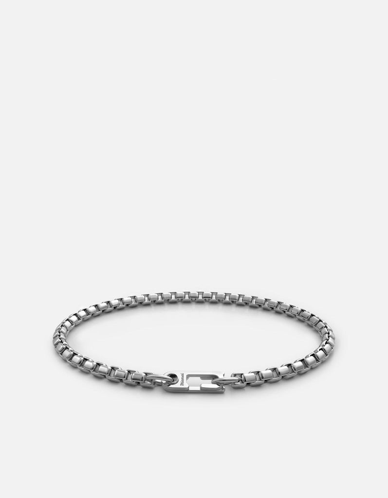 Miansai Bracelets Annex Venetian Chain Bracelet, Sterling Silver Polished Silver / M