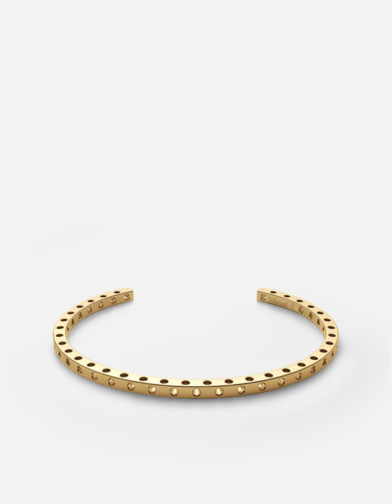 Miansai Cuffs Aero Cuff Bracelet, Gold Vermeil Polished Gold / M