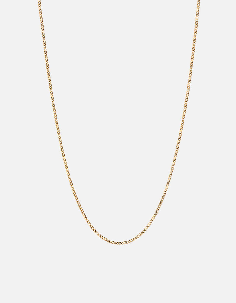 Miansai Necklaces 1.3mm Cuban Chain Necklace, Gold