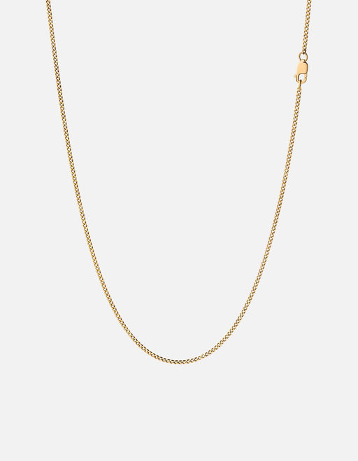 Miansai Necklaces 2mm Cuban Chain Necklace, Gold