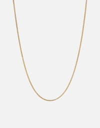 Miansai Necklaces 2mm Cuban Chain Necklace, 14k Gold 14k Gold / 24 in.