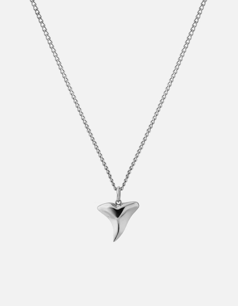 Miansai Necklaces Shark Tooth Necklace, Sterling Silver Polished Silver / 24 in.