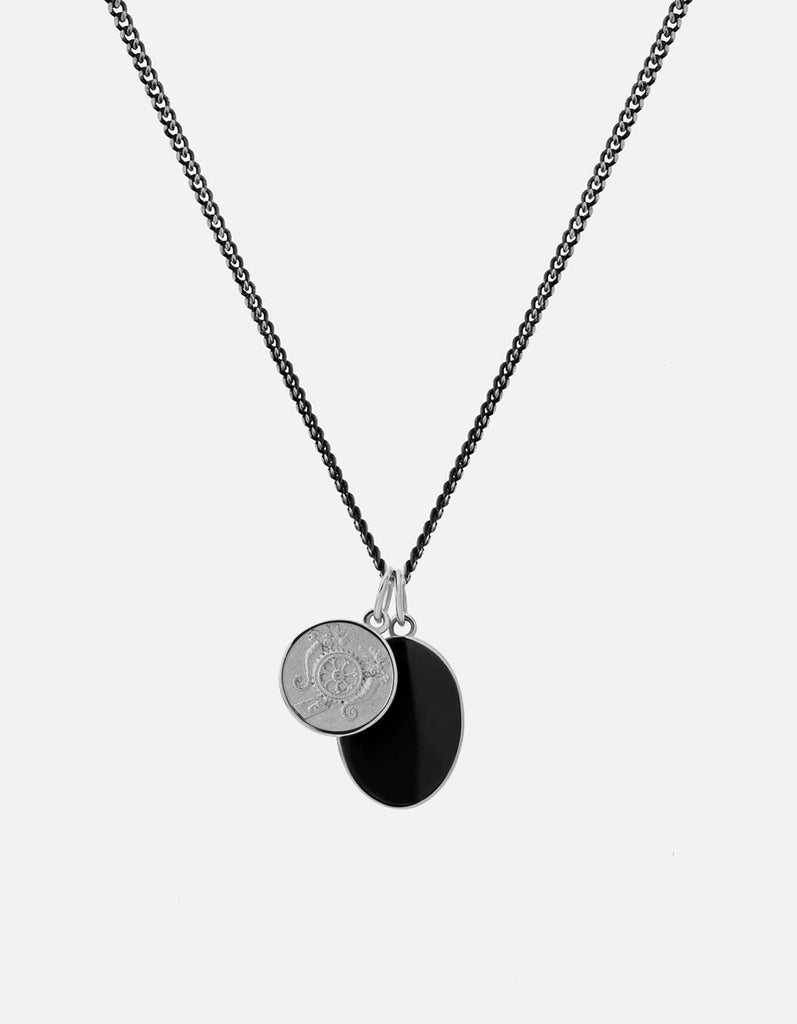 Miansai Necklaces Heritage Necklace, Sterling Silver Black / 24 in. / Monogram: No