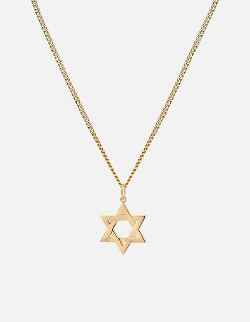 Miansai Necklaces Star of David I Necklace, 14k Gold Polished Gold / 24 in.
