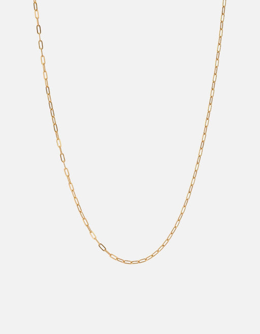 Miansai Necklaces Volt Link Paper Clip Necklace, Gold Vermeil Polished Gold / 24 in.