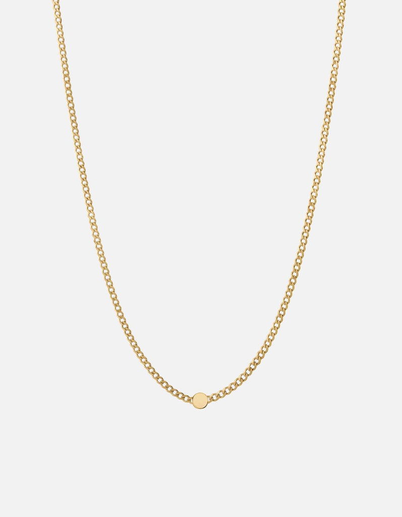 Miansai Necklaces Type Chain Necklace, Gold Vermeil 1 Letter / Polished Gold / 24 in. / Monogram: Yes