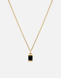 Miansai Necklaces Valor Spinels Necklace, 14k Gold Black / 21 in.