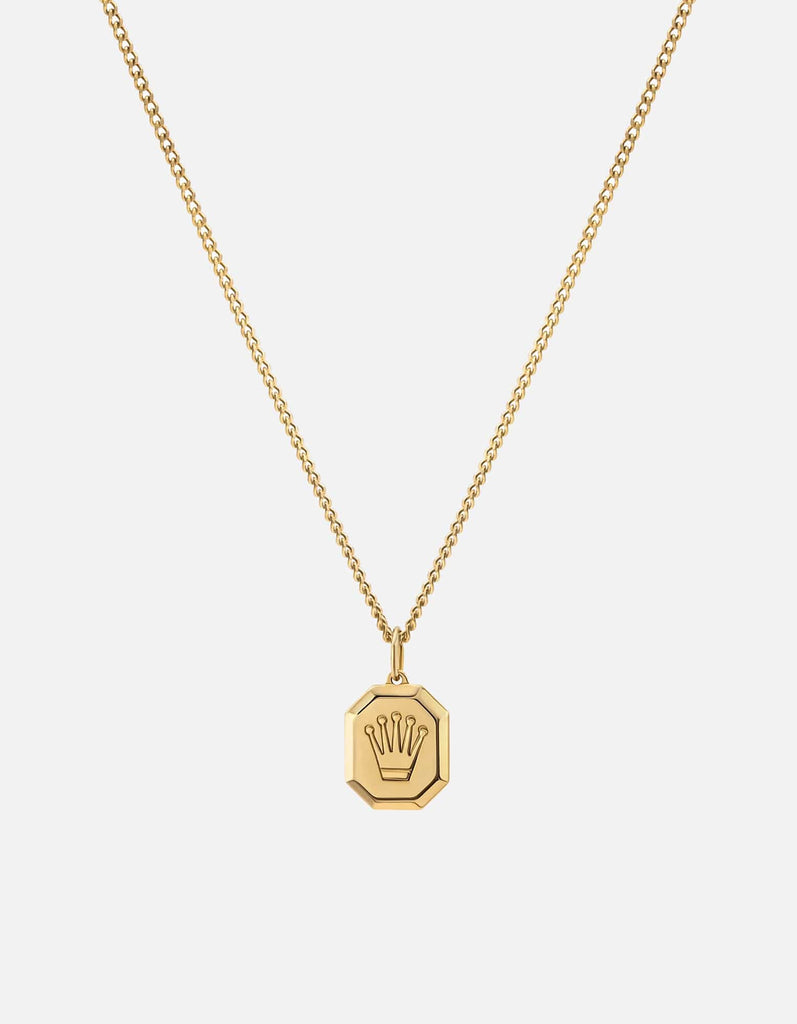 Miansai Necklaces Empire Nyle Necklace, Gold Vermeil Polished Gold / 21 in. / Monogram: No
