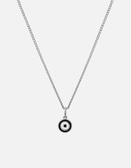 Miansai Necklaces Ojos Necklace, Sterling Silver/Black Black / 21 in. / Monogram: No
