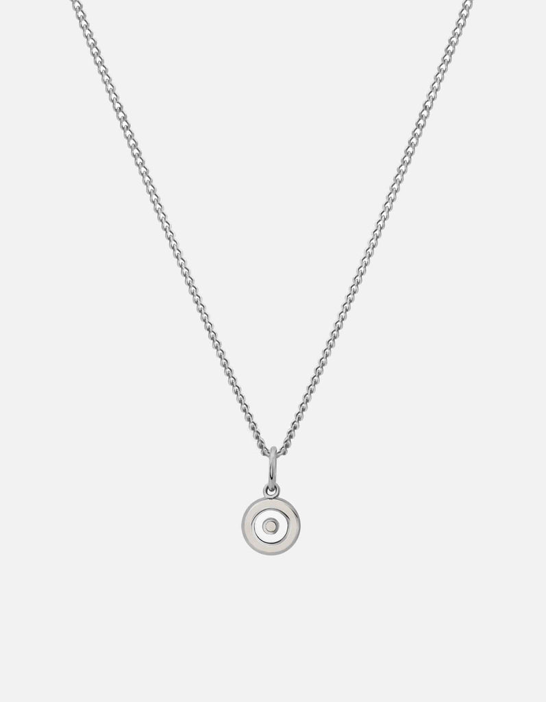 Miansai Necklaces Ojos Necklace, Sterling Silver/Linen Linen / 21 in. / Monogram: No