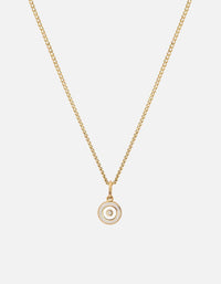 Miansai Necklaces Ojos Necklace, Gold Vermeil/Linen Linen / 18 in. / Monogram: No