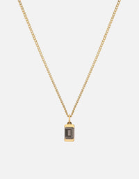 Miansai Necklaces Valor Gray Topaz Necklace, Gold Vermeil Gray / 18 in.