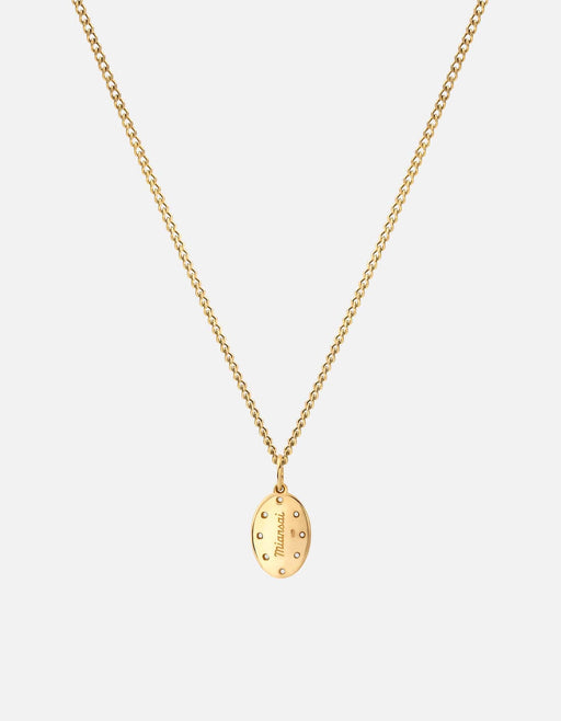 Miansai Necklaces Octo Necklace, Gold Vermeil/Diamonds Polished Gold/Pave / 24 in.