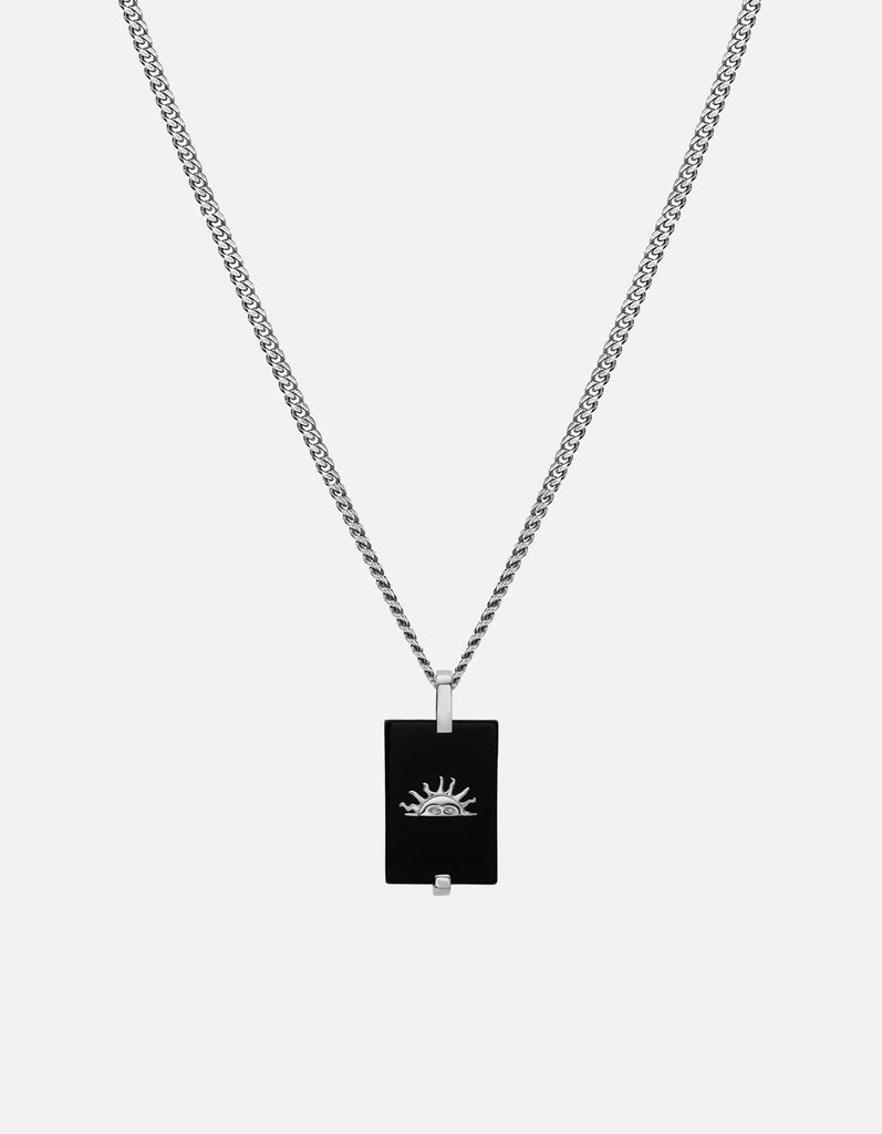 Miansai Necklaces Sol Onyx Necklace, Sterling Silver Black / 24in.