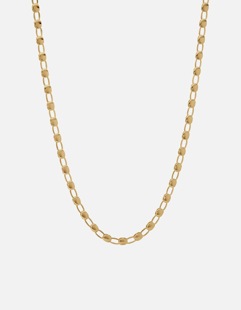 Miansai Necklaces Ward Chain Necklace, Gold Vermeil Polished Gold / 21in.