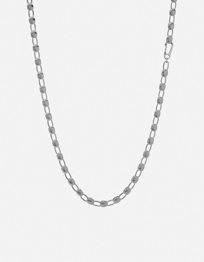 Miansai Necklaces Ward Chain Necklace, Sterling Silver Polished Silver / 21 in.