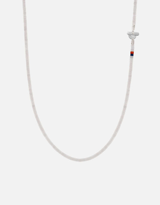 Miansai Necklaces Zane Moonstone Necklace, Sterling Silver White / 22.5in.