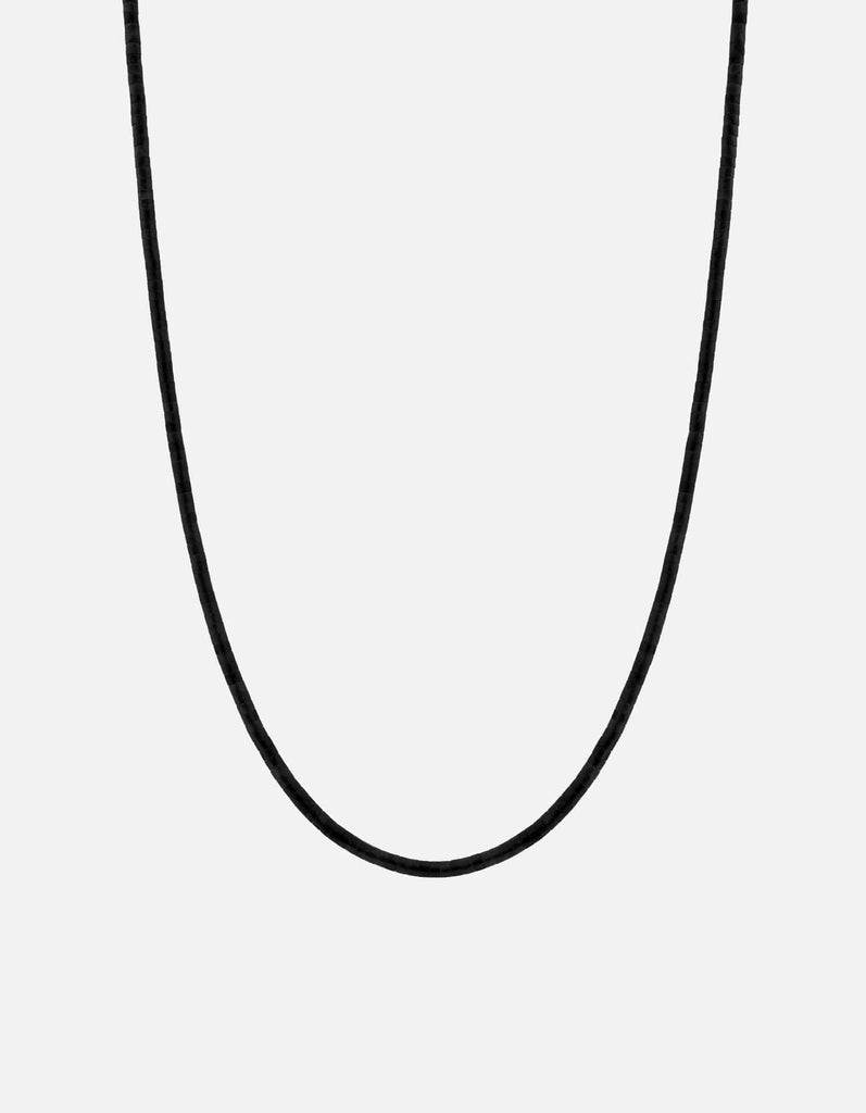 Miansai Necklaces Zane Onyx Necklace, Sterling Silver Black / 22.5 in. / Monogram: No