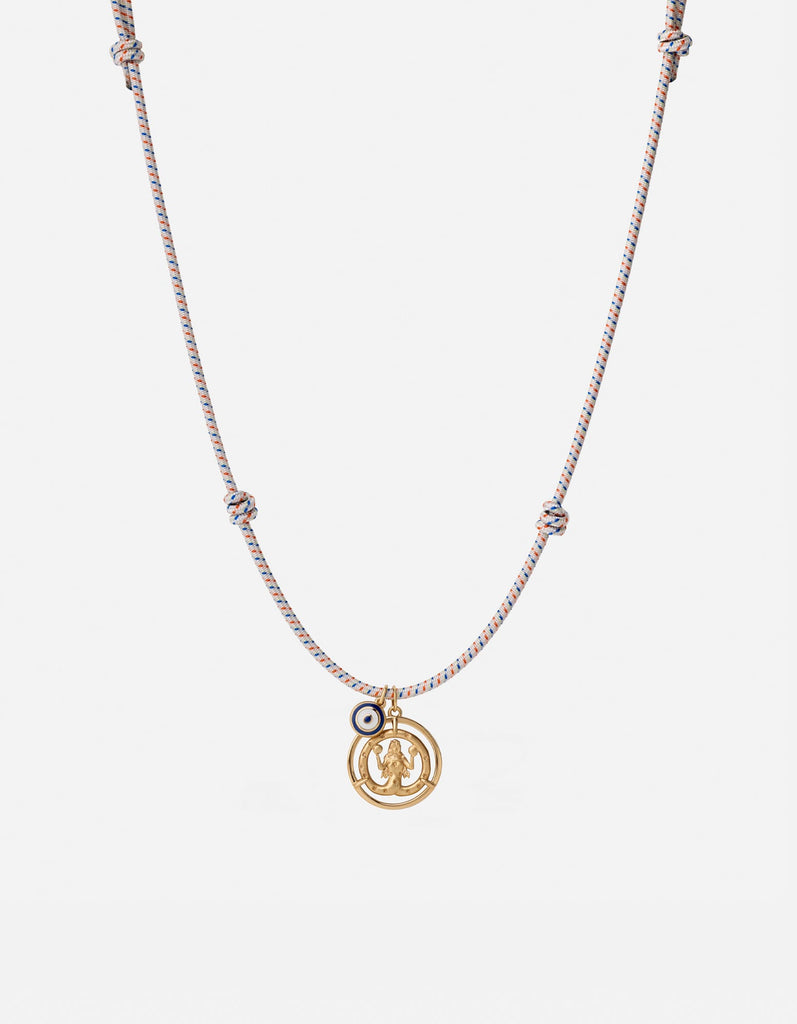 Miansai Necklaces Eternita Bungee Necklace, Gold Vermeil / Off-White Off White / O/S