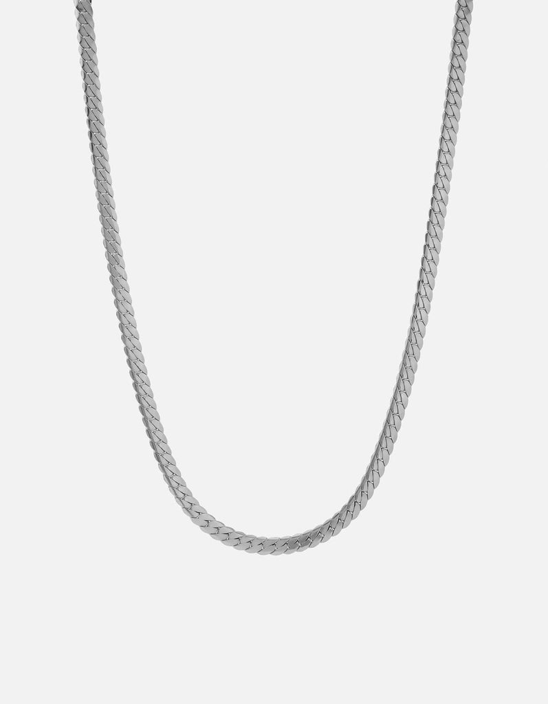 Miansai Necklaces Metta Chain Necklace, Sterling Silver Polished Silver / 22 in.