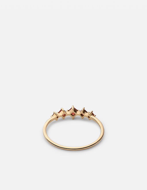 Miansai Rings Echo Garnet Ring, 14k Gold