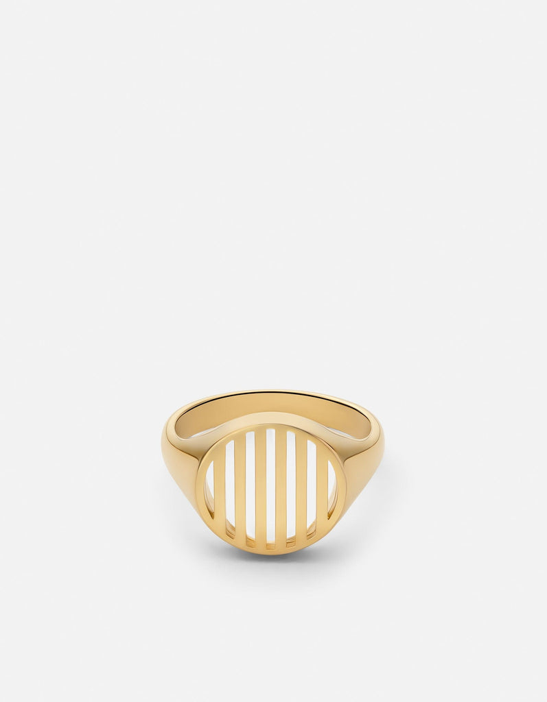 Miansai Rings Row Ring, Gold Vermeil Polished Gold / 8