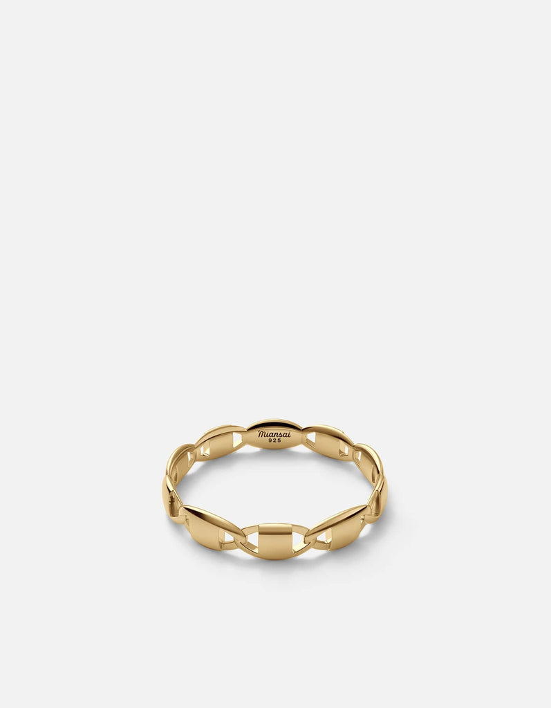 Miansai Rings Ova Ring, Gold Vermeil Polished Gold / 12