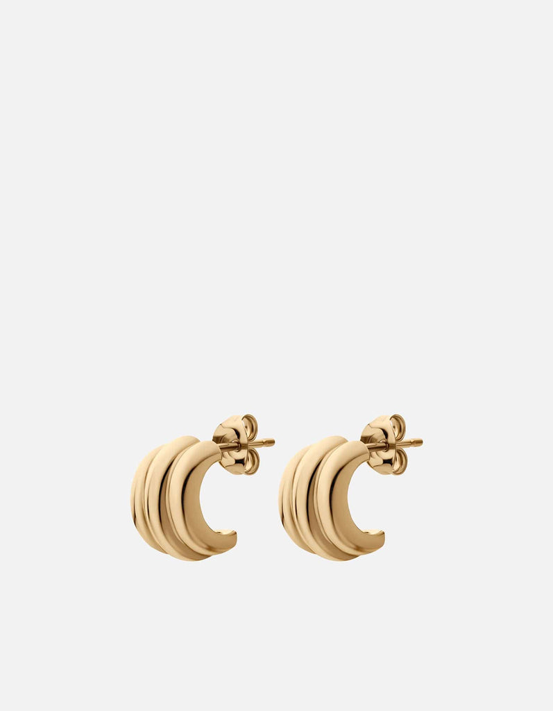 Miansai Earrings Maeve Earrings, Gold Vermeil Polished Gold / Pair