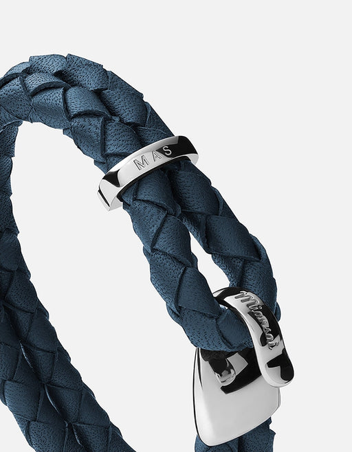 Miansai Bracelets Beacon Leather, Sterling Silver/Seneca
