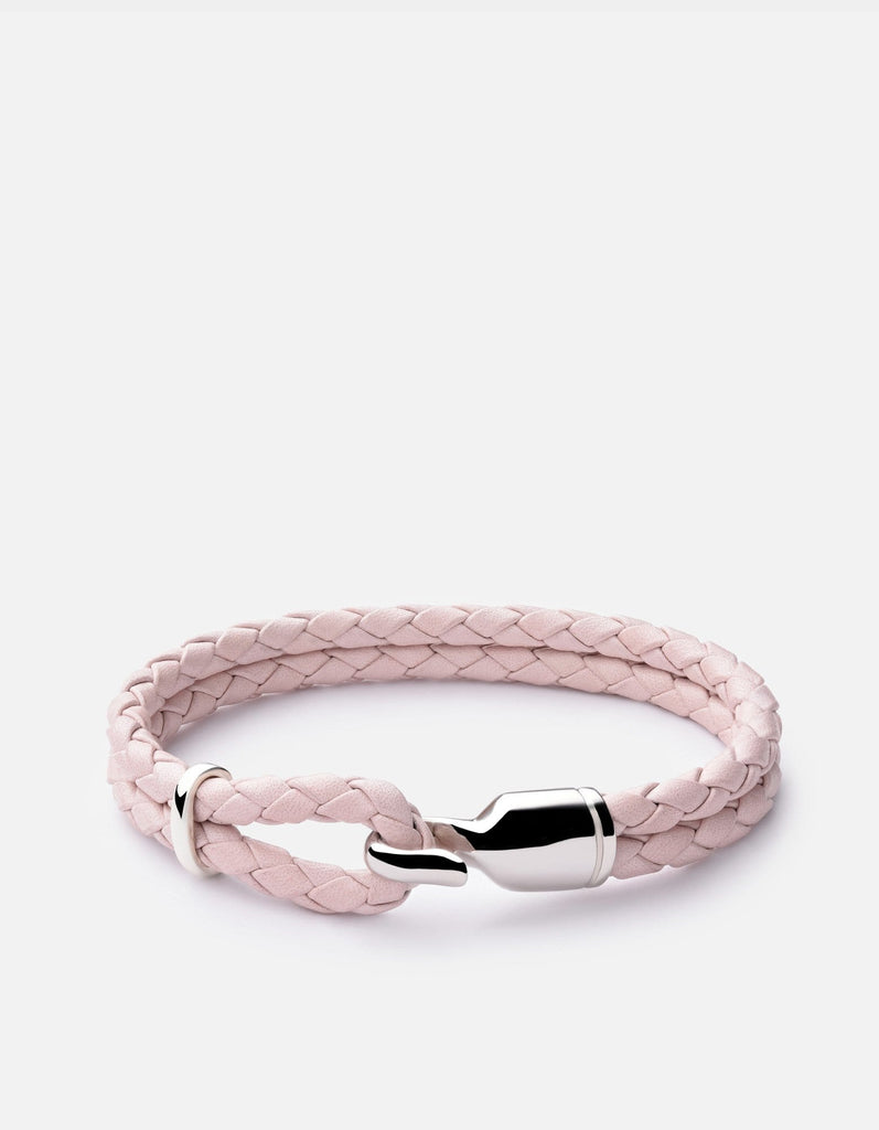 Miansai Bracelets Single Trice, Sterling Silver Light Pink / S / Monogram: No