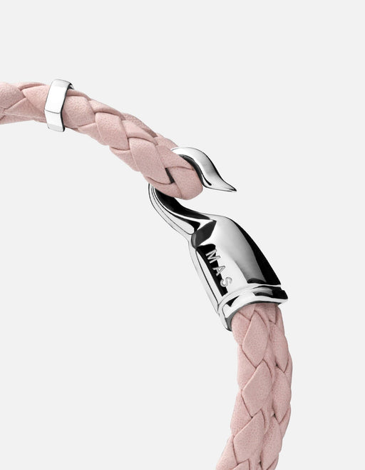 Miansai Bracelets Single Trice, Sterling Silver Light Pink / S / Monogram: Yes