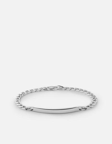 Men's 4mm ID Chain Bracelet, Sterling Silver | Miansai