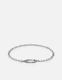 Miansai Bracelets Annex Volt Link Bracelet, Sterling Silver Polished Silver / M