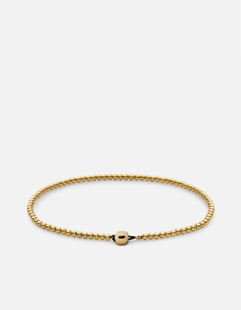 Miansai Bracelets Beck Bracelet, Gold Vermeil Black / S