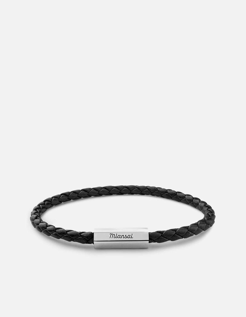 Miansai Bracelets Bare Single Bracelet, Stainless Steel Black / S