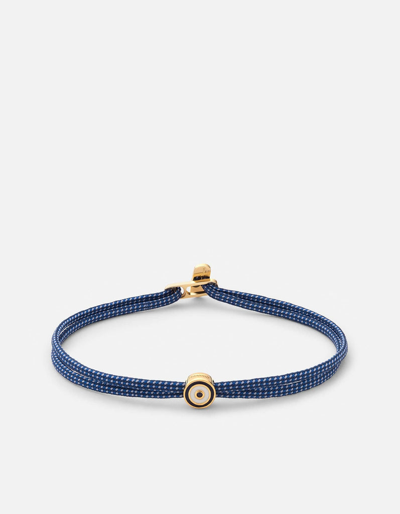 Miansai Bracelets Opus Sapphire Metric 2.5mm Rope Bracelet, Gold Vermeil Dark Blue / S