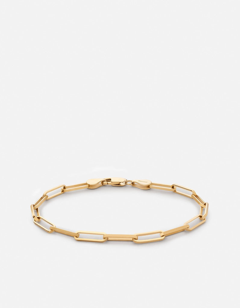 Miansai Bracelets Volt Link Bracelet, Gold Vermeil Polished Gold / S