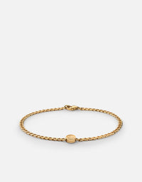 Miansai Bracelets Meridian Chain Bracelet, Gold Vermeil Polished Gold / S