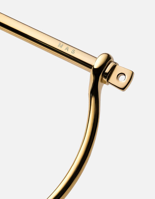 Miansai Cuffs Thin Screw Cuff, Gold Polished Gold / M / Monogram: Yes