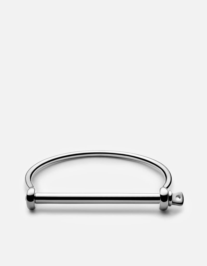 Miansai Cuffs Thin Screw Cuff, Sterling Silver