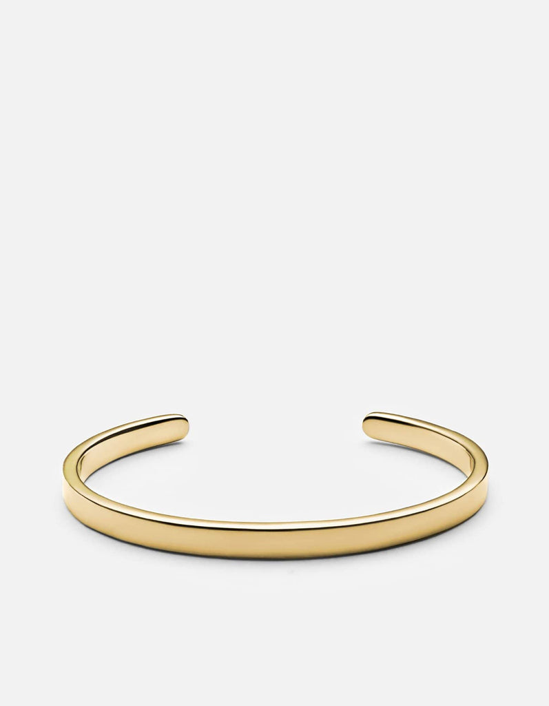 Miansai Cuffs Singular Cuff, 14k Gold Polished Gold / M / Monogram: No