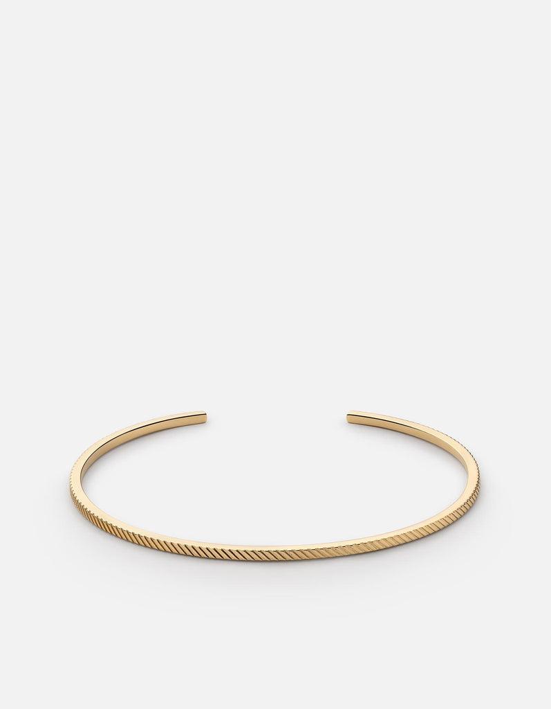 Miansai Cuffs Venice Cuff, 14k Gold Polished Gold / M / Monogram: No