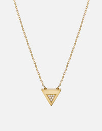Miansai Necklaces Faction Necklace, Gold Vermeil/Sapphire Polished Gold/Sapphire / 16 in.